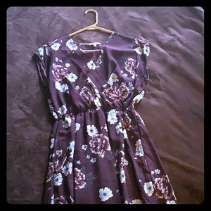 Purple Floral Dress